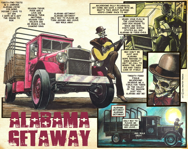 ALABAMA GETAWAY CARTOON FOR GRATEFUL DEAD ALMANAC